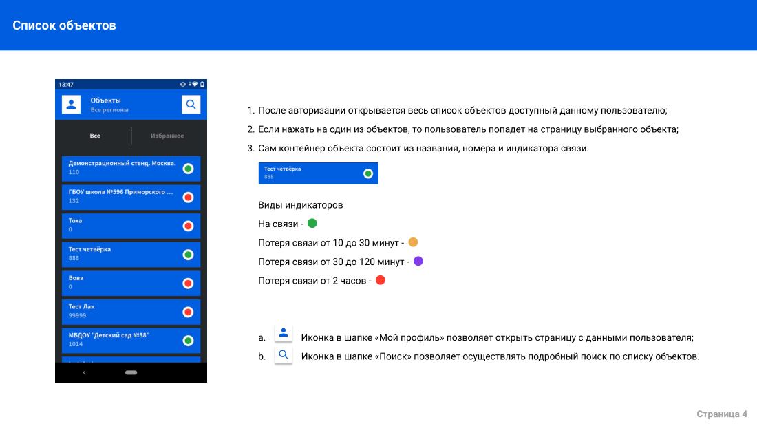 Инструкция мобильного приложения для Android, лист 4